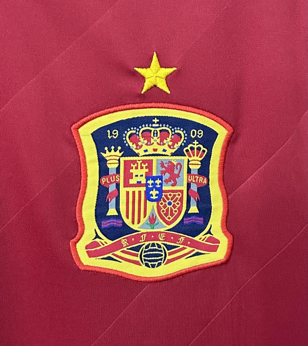 2012 Retro Spain Home Soccer Shirt — view 5