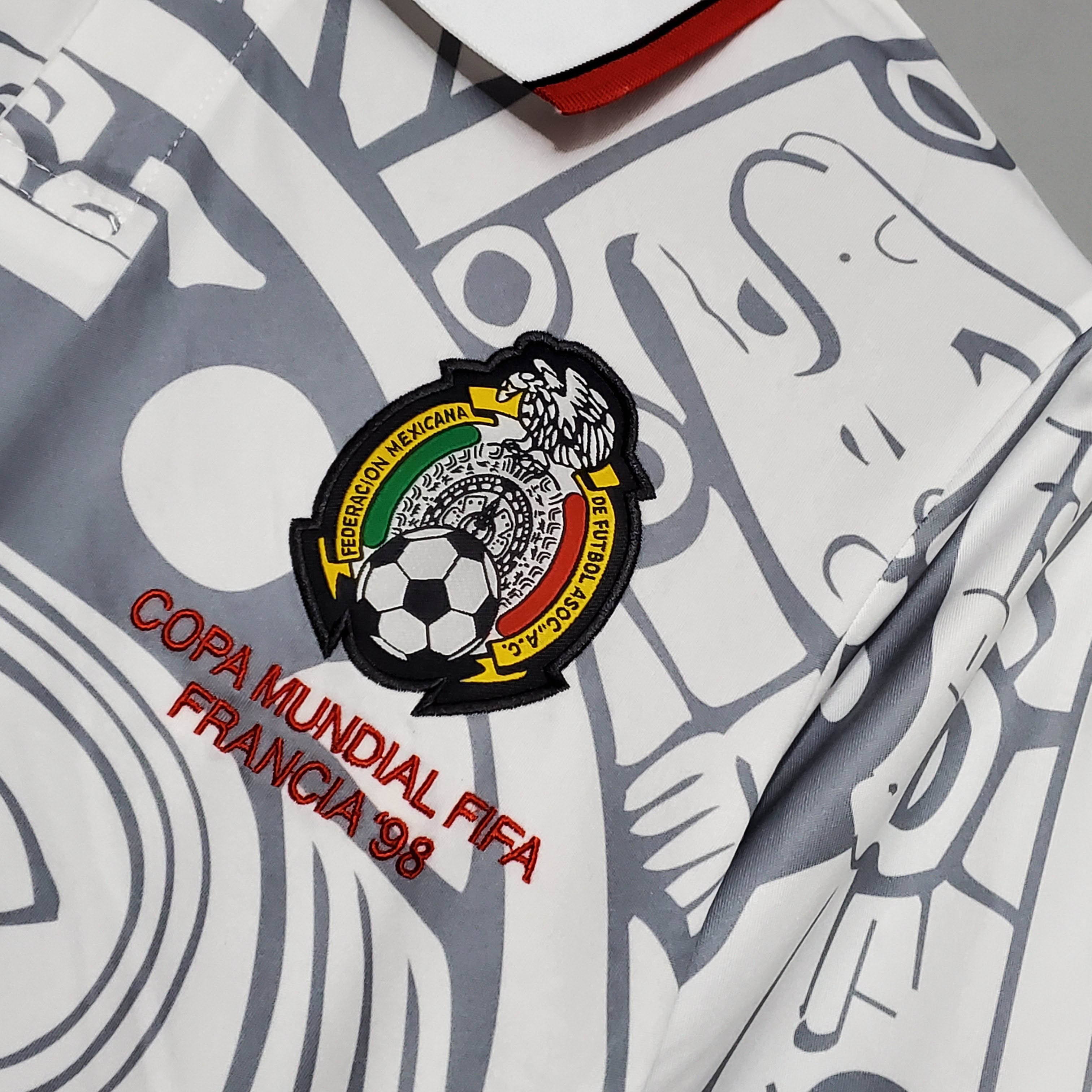 1998 Retro Mexico Soccer Jersey Away — view 5