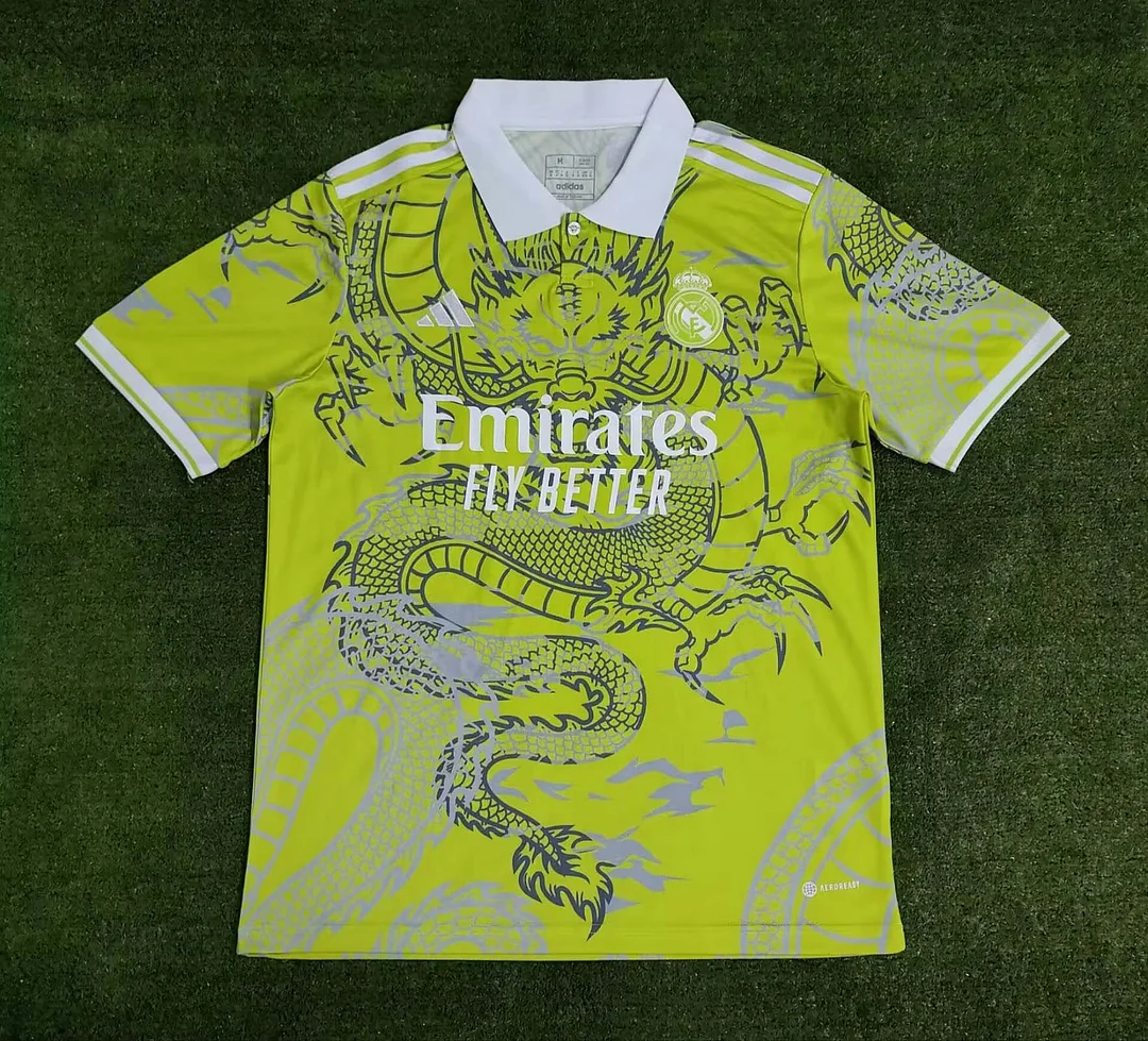 2023/2024 Real Madrid Chinese Dragon fluorescence Football Shirt — main view