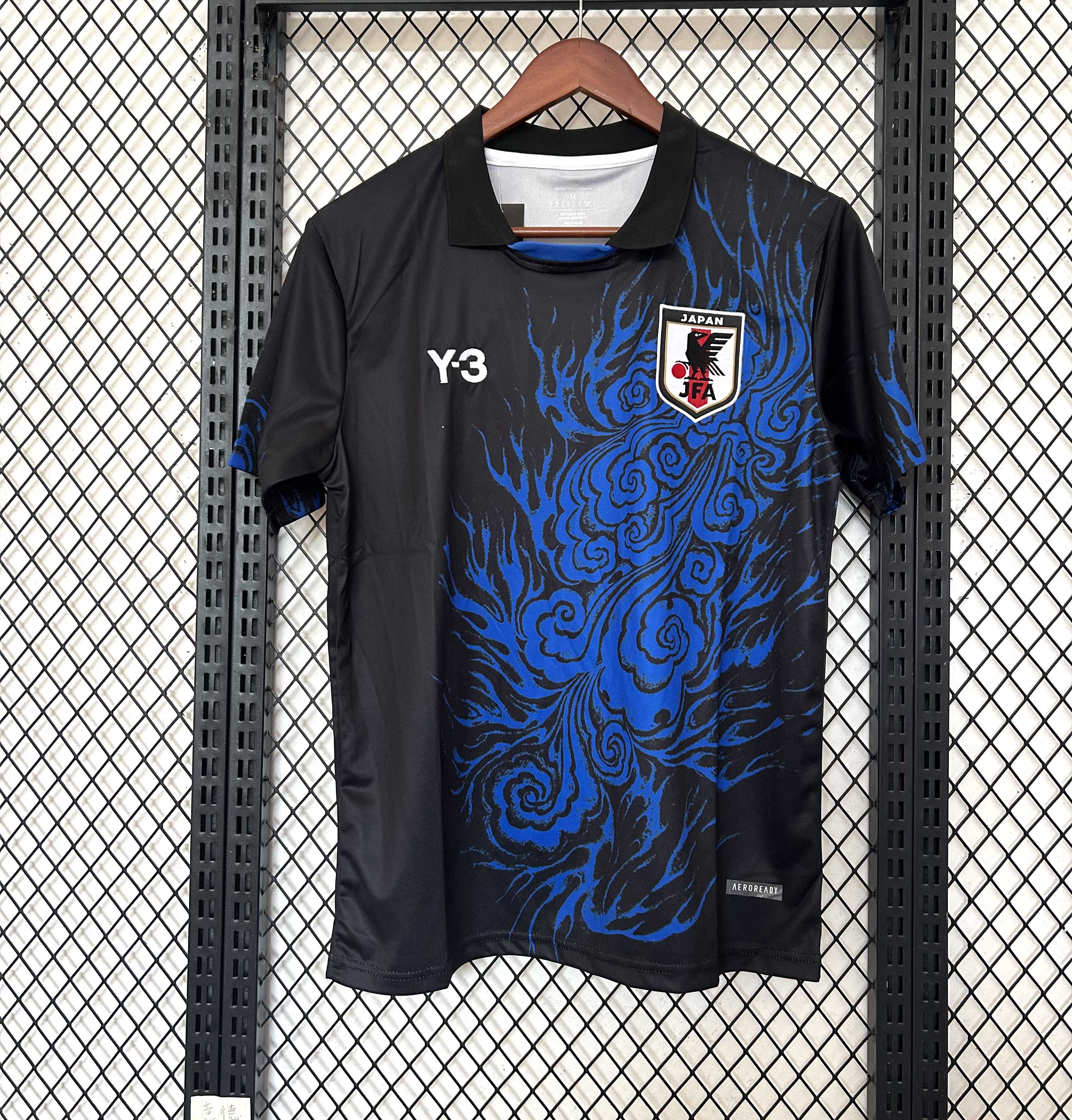 2025/2026 Japan Y-3 Special Edition Black and blue Football Jersey AAA fan-grade
