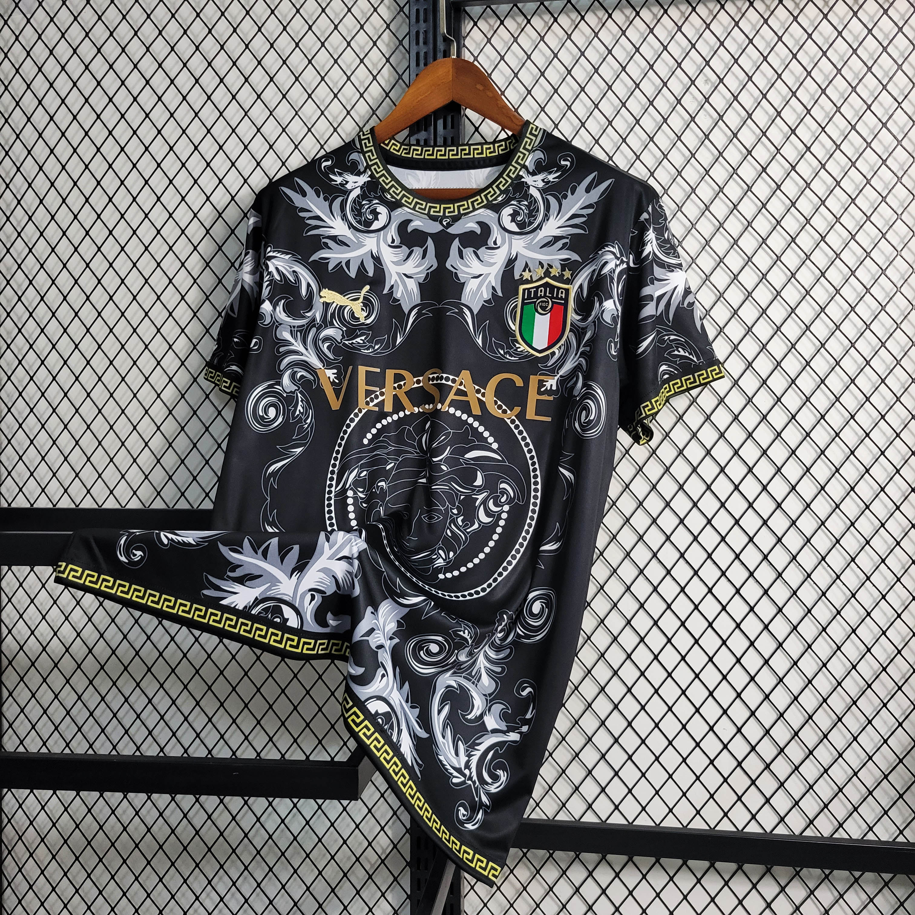 2023 Italy Special Edition Black Soccer Shirt — view 3