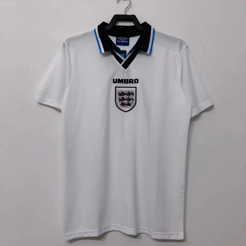 1996 Retro England Home Soccer Jersey AAA fan-grade — main view