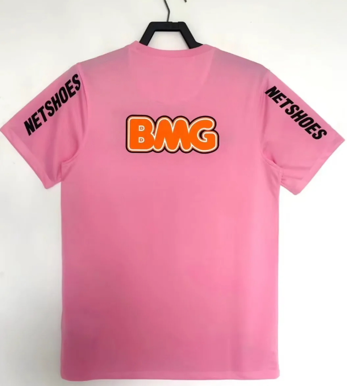 2012 Retro Santos Pink Football Jersey 1:1 Thai Quality — view 2