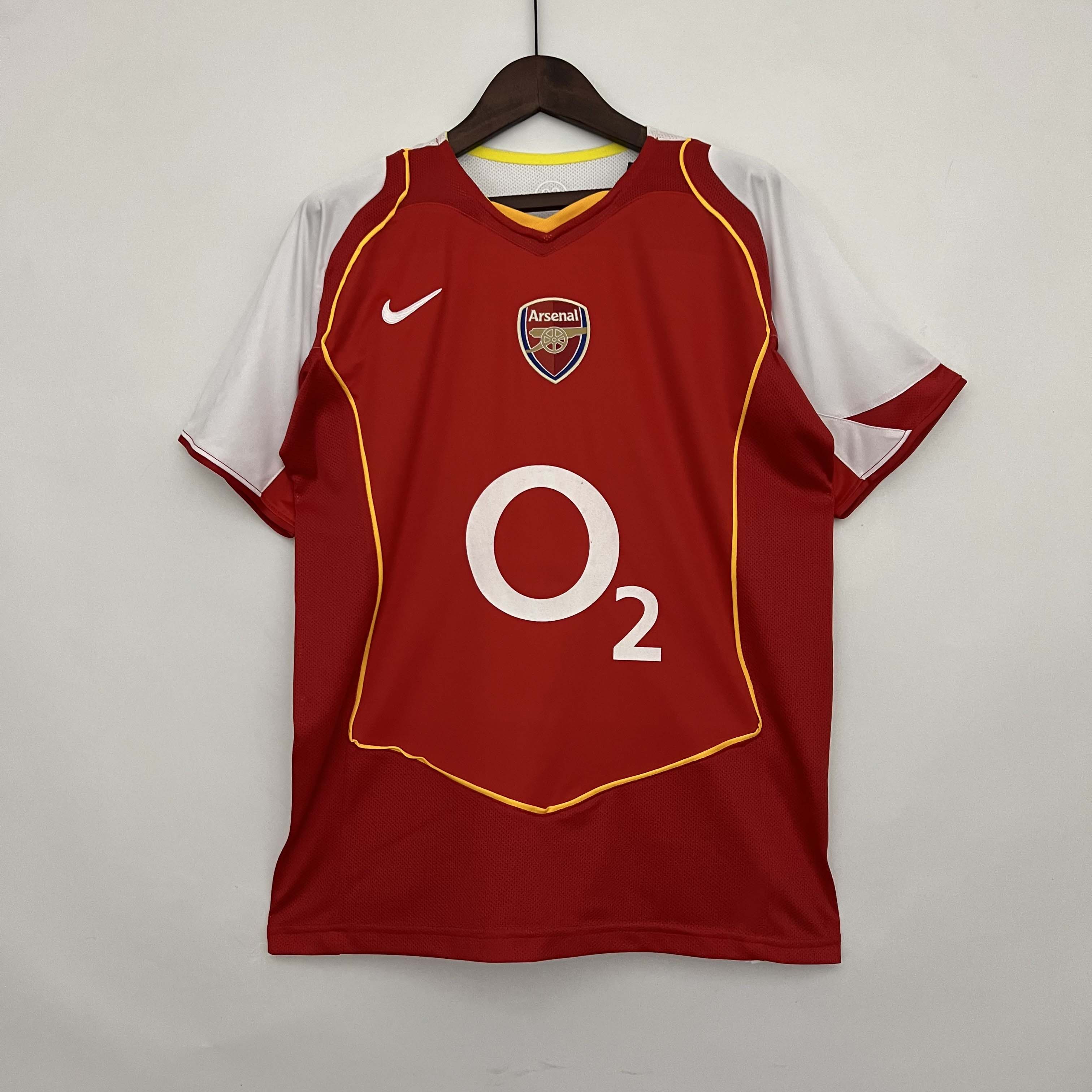 Camisa Retrô Arsenal Casa 2004/2005 Qualidade Tailandesa
