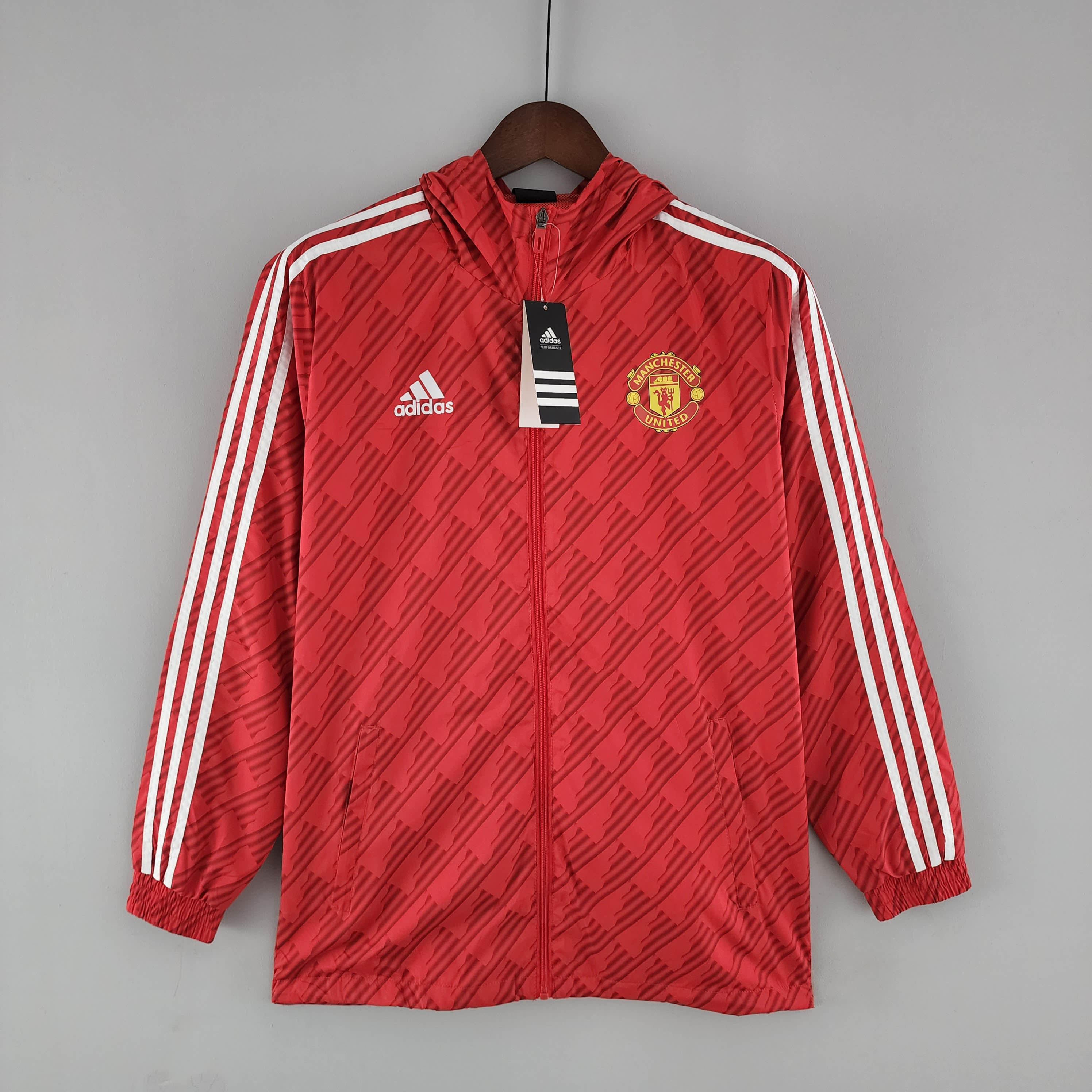 2022/2023 Manchester United Windbreaker Red White Edge — main view