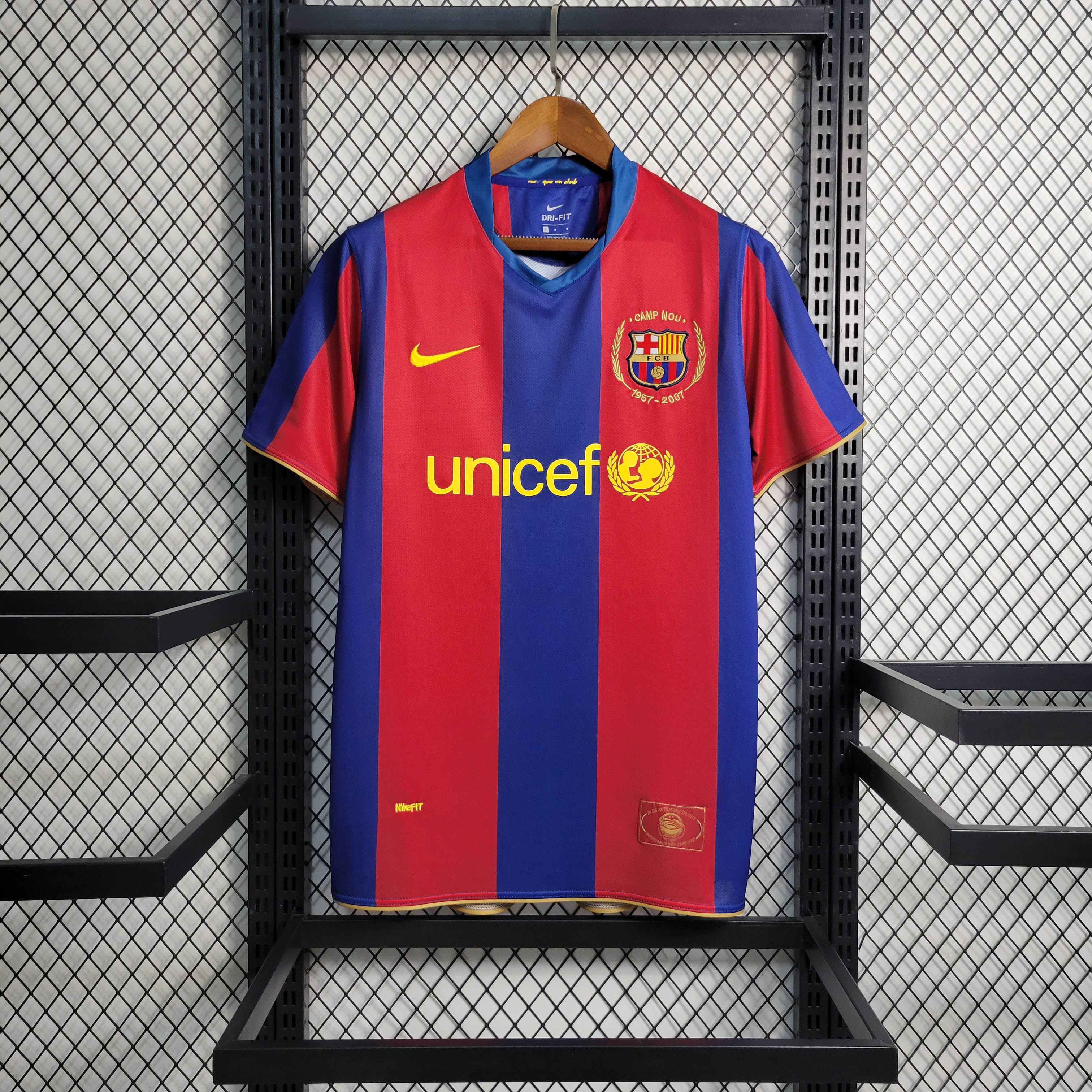 Maillot de foot rétro Barcelona domicile 2007/2008 Qualité thaï