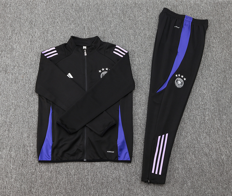 2024/2025 Germany Half-Pull Training Suit Black Jersey Set — view 7