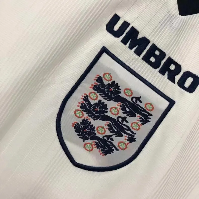 1996 Retro England Home Soccer Jersey AAA fan-grade — view 6
