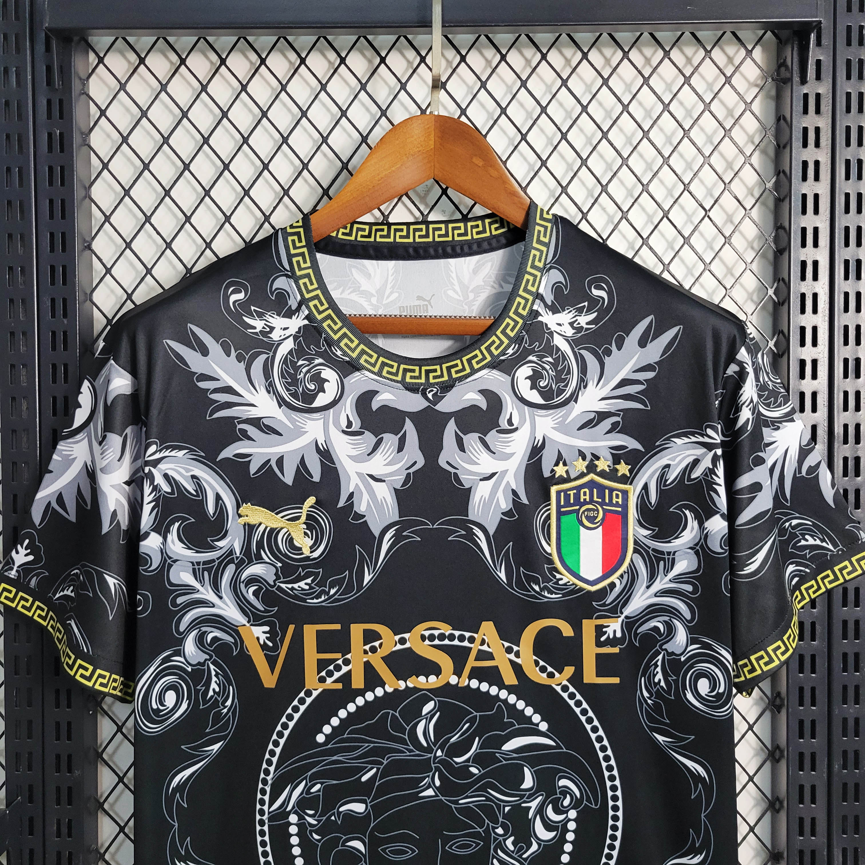 2023 Italy Special Edition Black Soccer Shirt — view 4