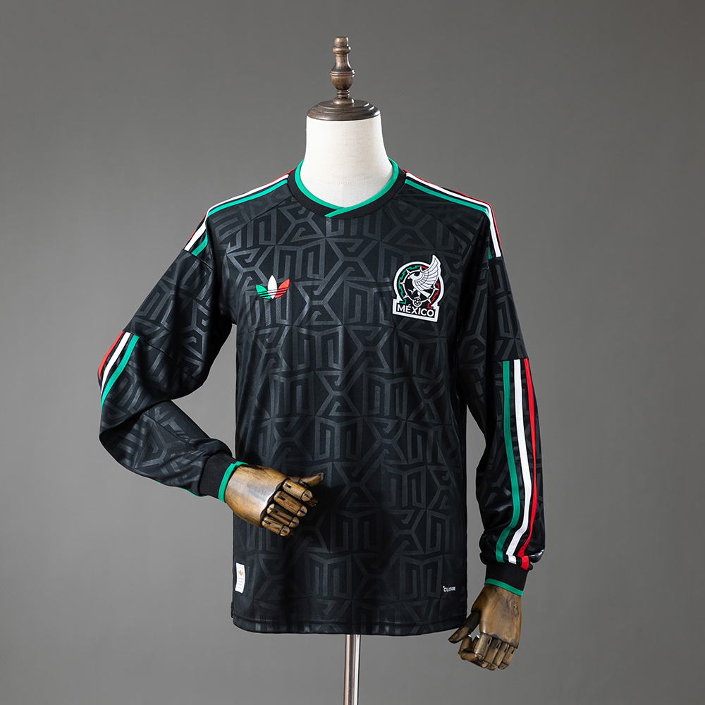 2026 Langarm Mexiko Nationalmannschaft Drittes Auswärts-Fußballtrikot AAA Fan-Qualität