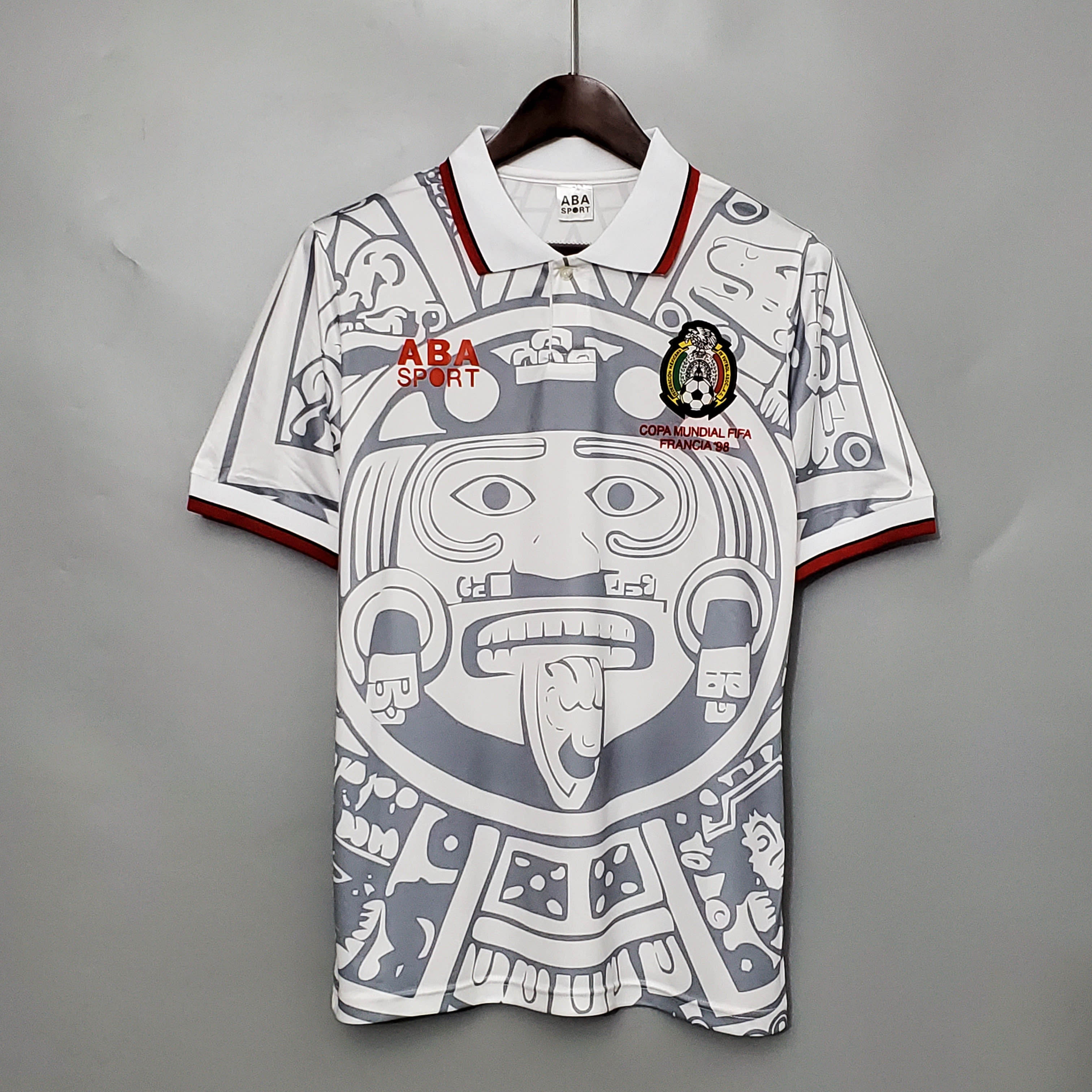 1998 Retro Mexico Soccer Jersey Away — main view