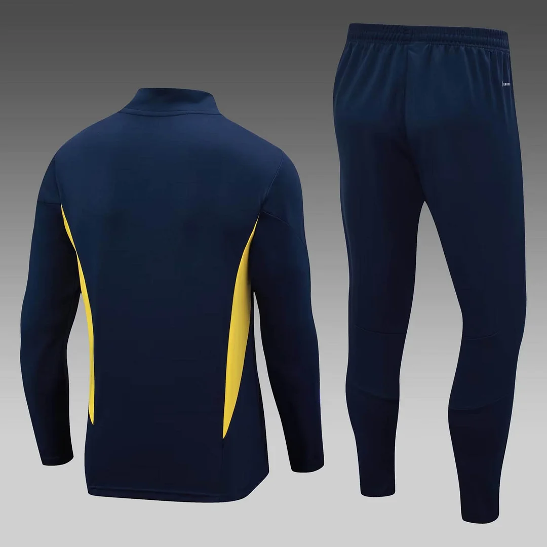 2023/2024 Real Madrid Half-Pull Training Suit Blue Set — view 2