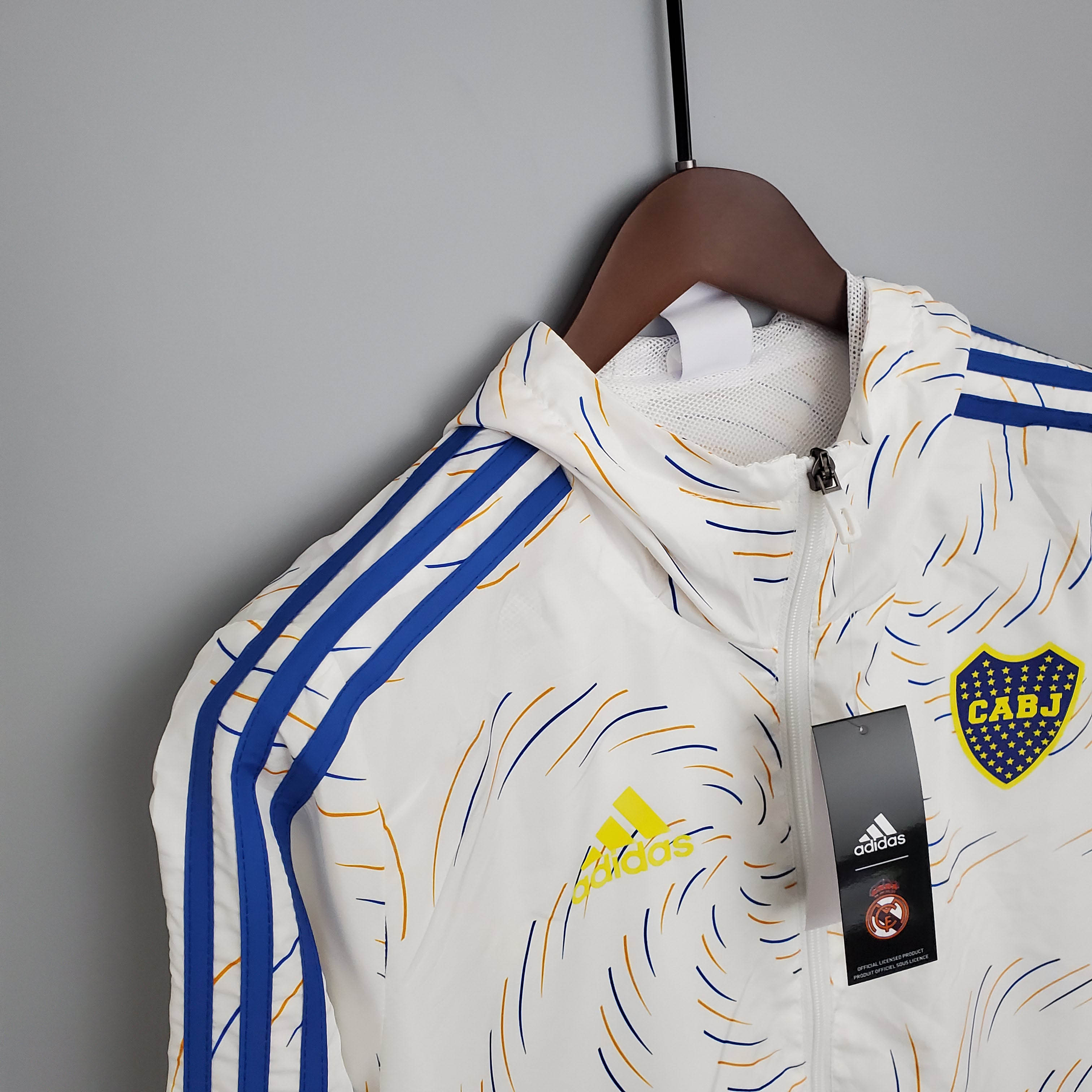 Windbreaker White Boca Juniors Jersey AAA fan-grade — view 6