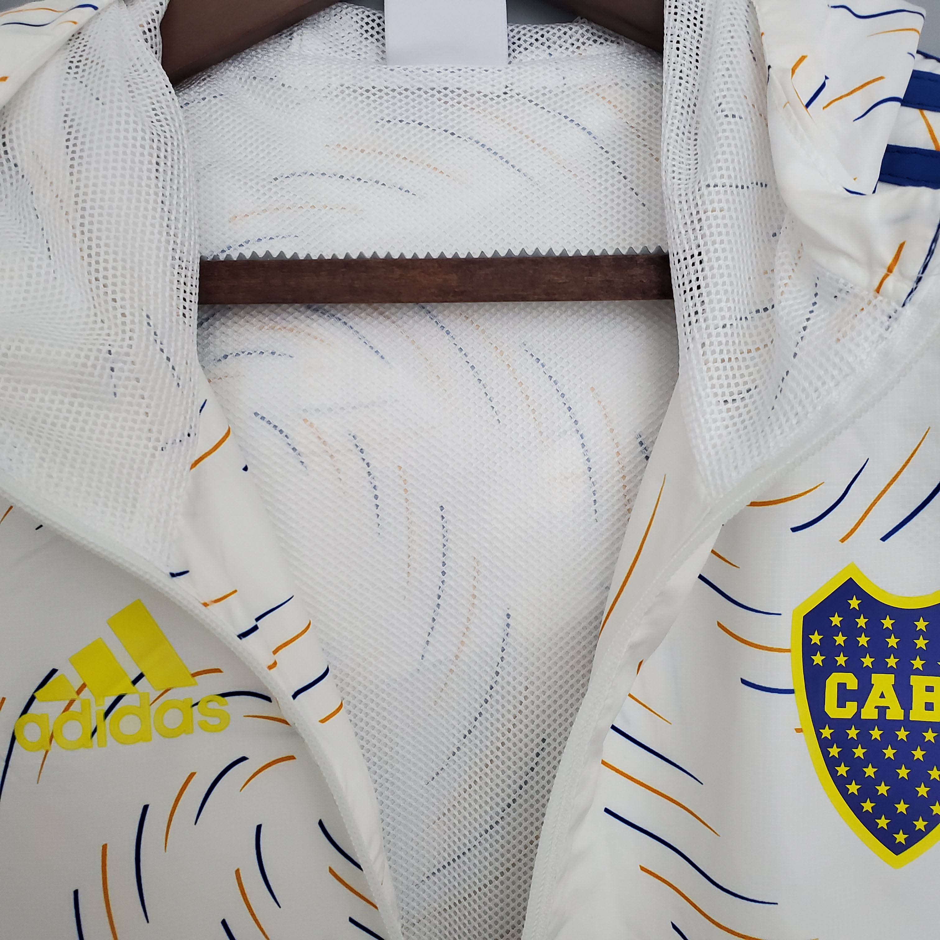 Windbreaker White Boca Juniors Jersey AAA fan-grade — view 7