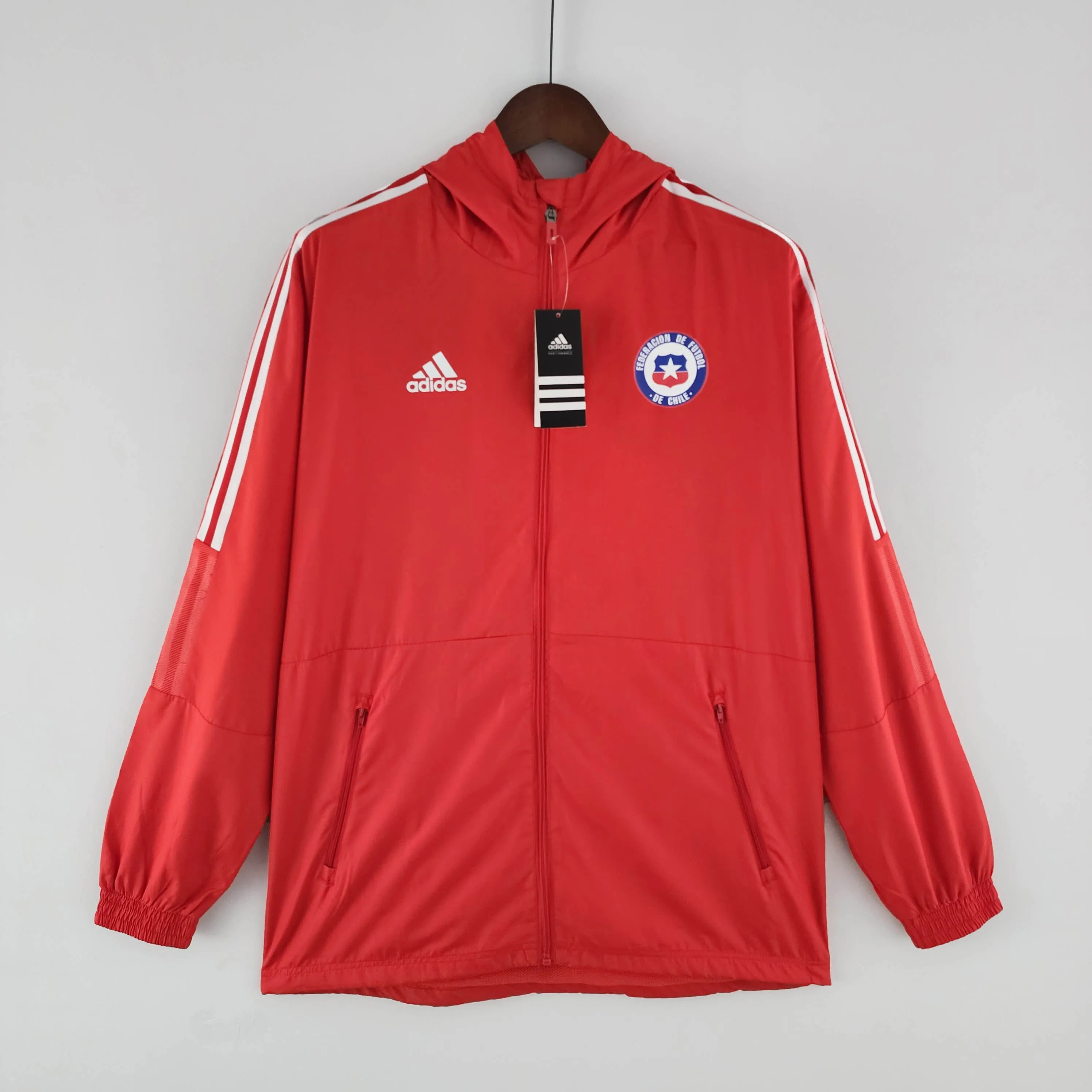 Jaqueta Corta-Vento Chile Vermelha 2022