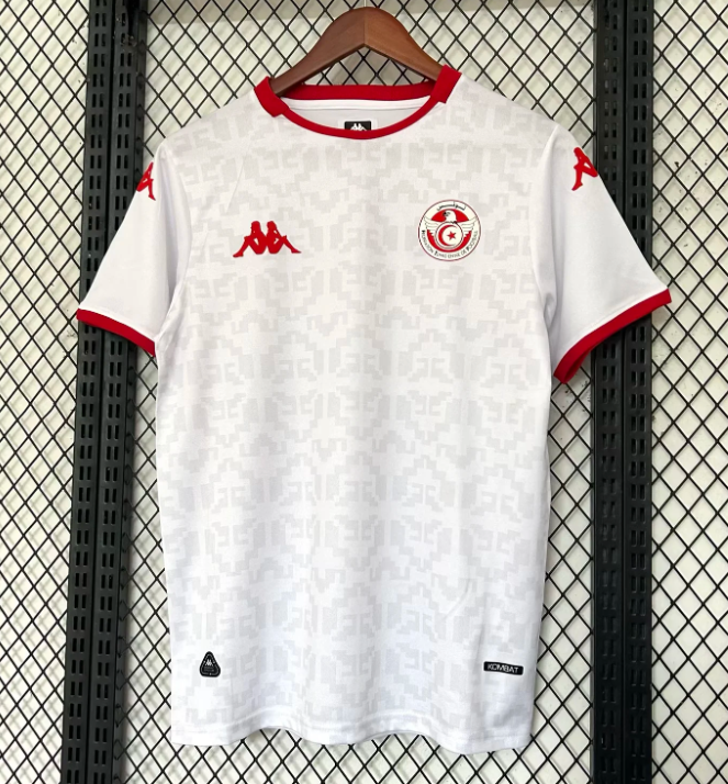 Camisa Oficial Visitante da Tunísia 2025 - 1:1 Qualidade Tailandesa