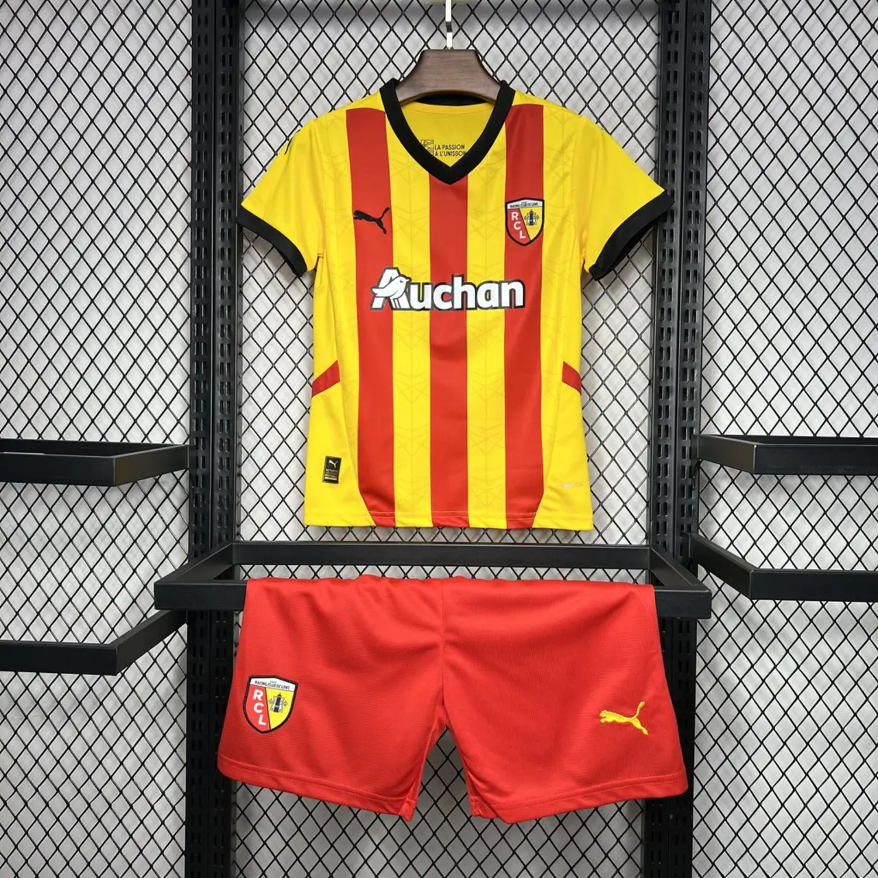 2024/2025 RC Lens Home Football Shirt AAA fan-grade Kids Size