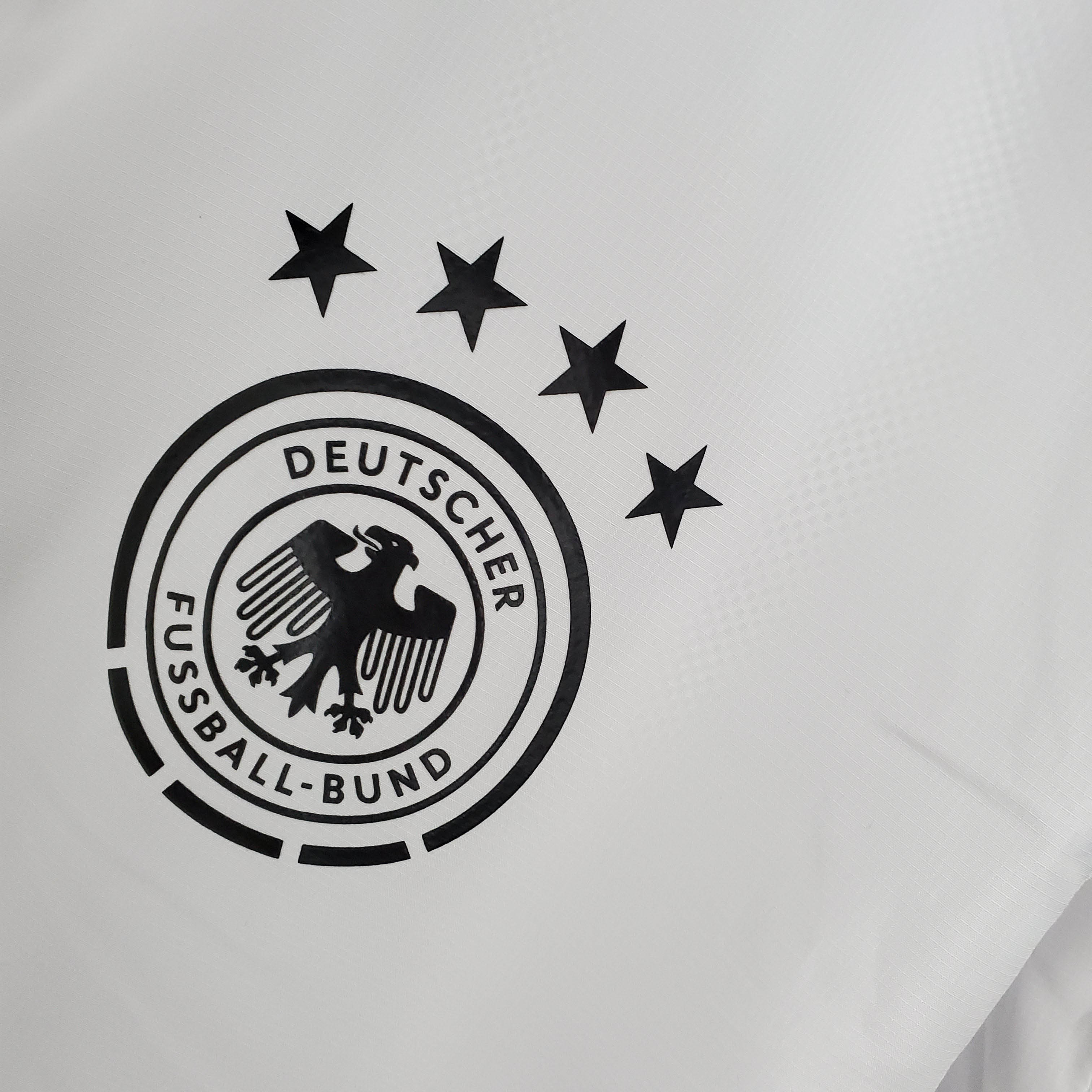 2021 Windbreaker Soccer Jersey Germany White — view 5