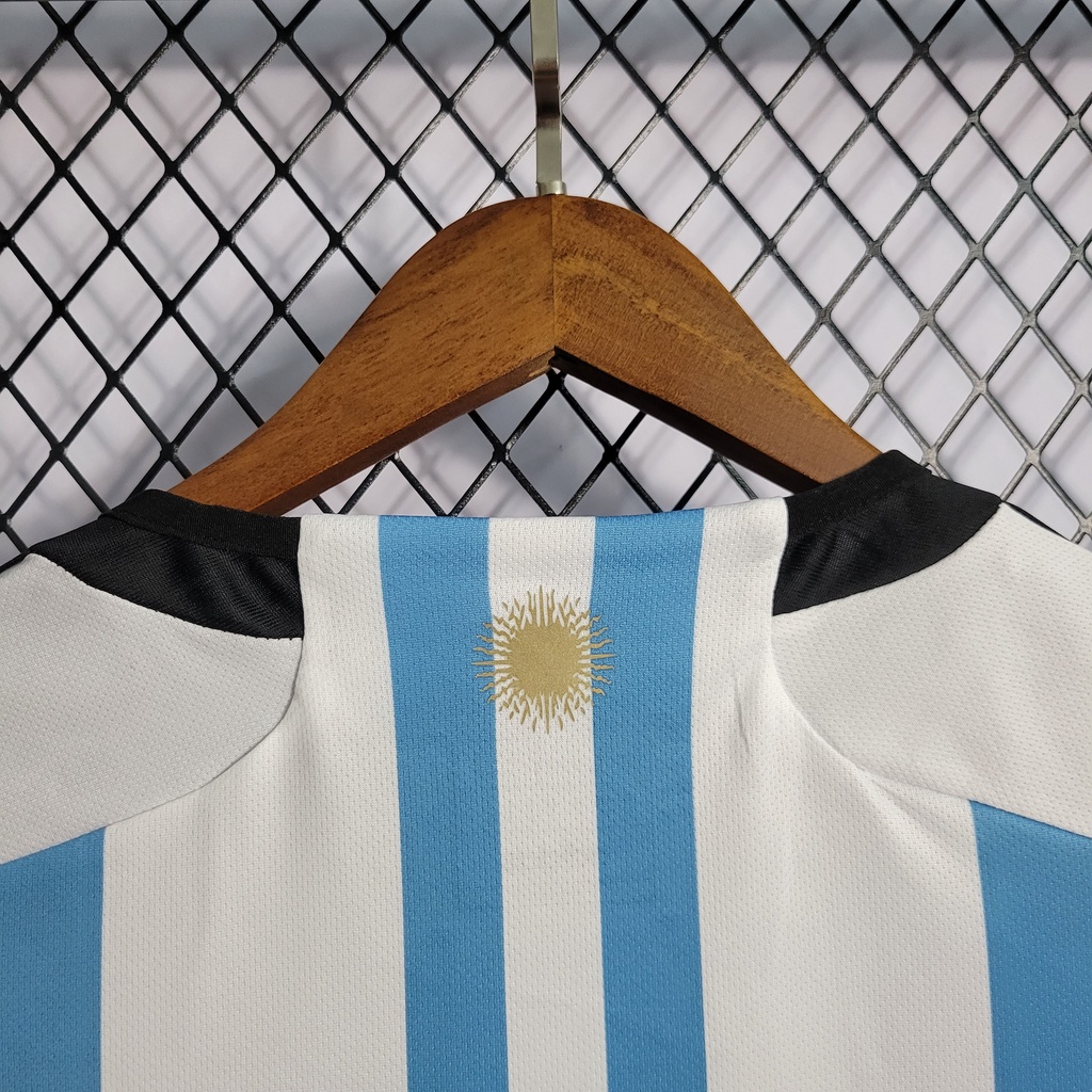 2022 FIFA WM Argentinien Nationalmannschaft Trikot Heim — view 5