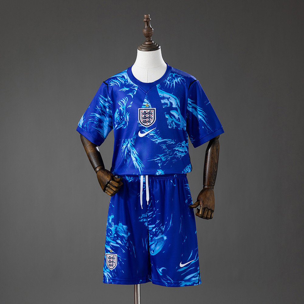 2026 England Goalkeeper -Blue Jersey AAA fan-grade Kids Size