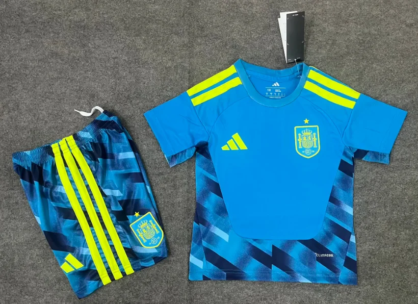 2026 Spain National Team Goalkeeper Football Jersey1:1 Thai Quality Kids Size