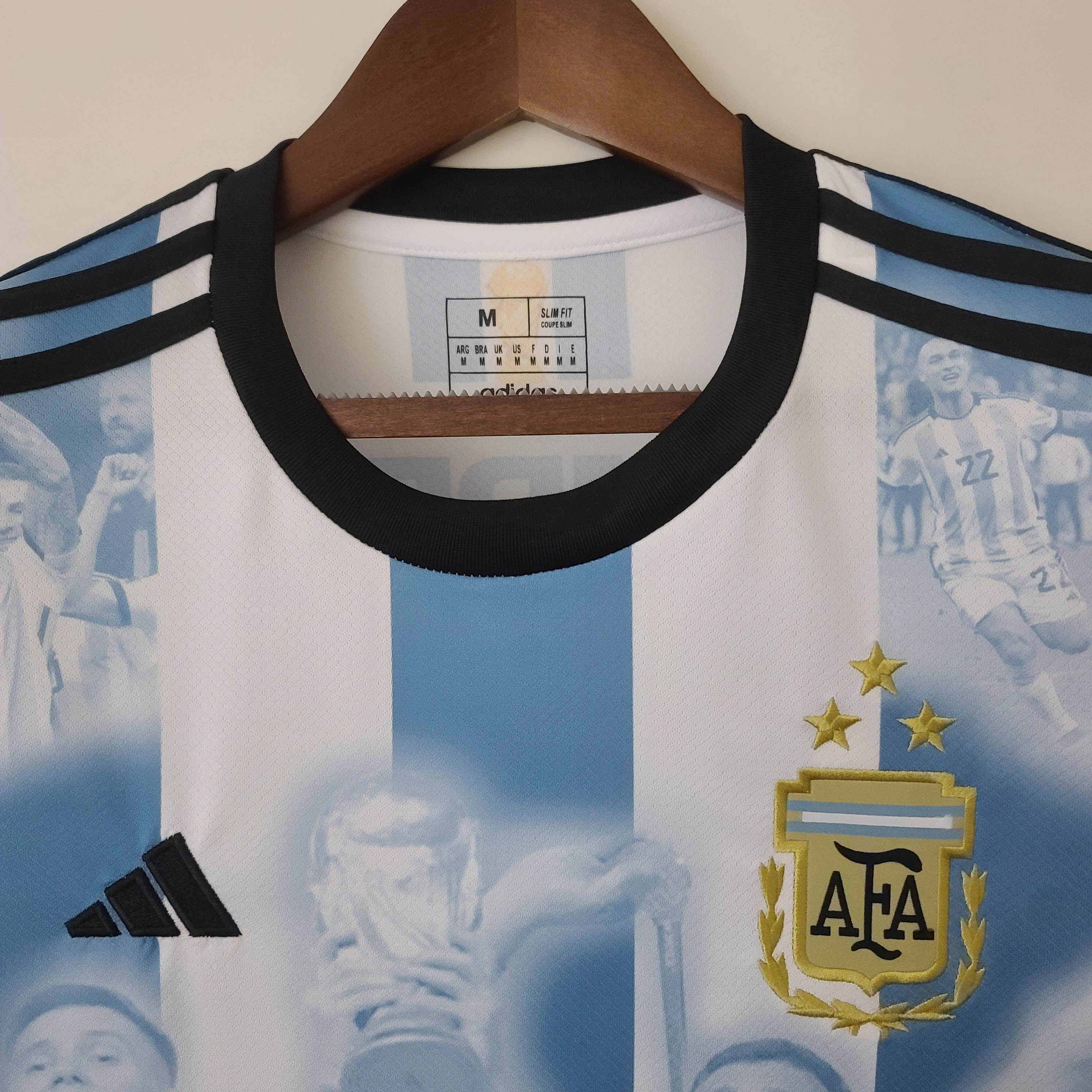 2022 Argentina Home Champion Commemorative Edition Jersey — view 3