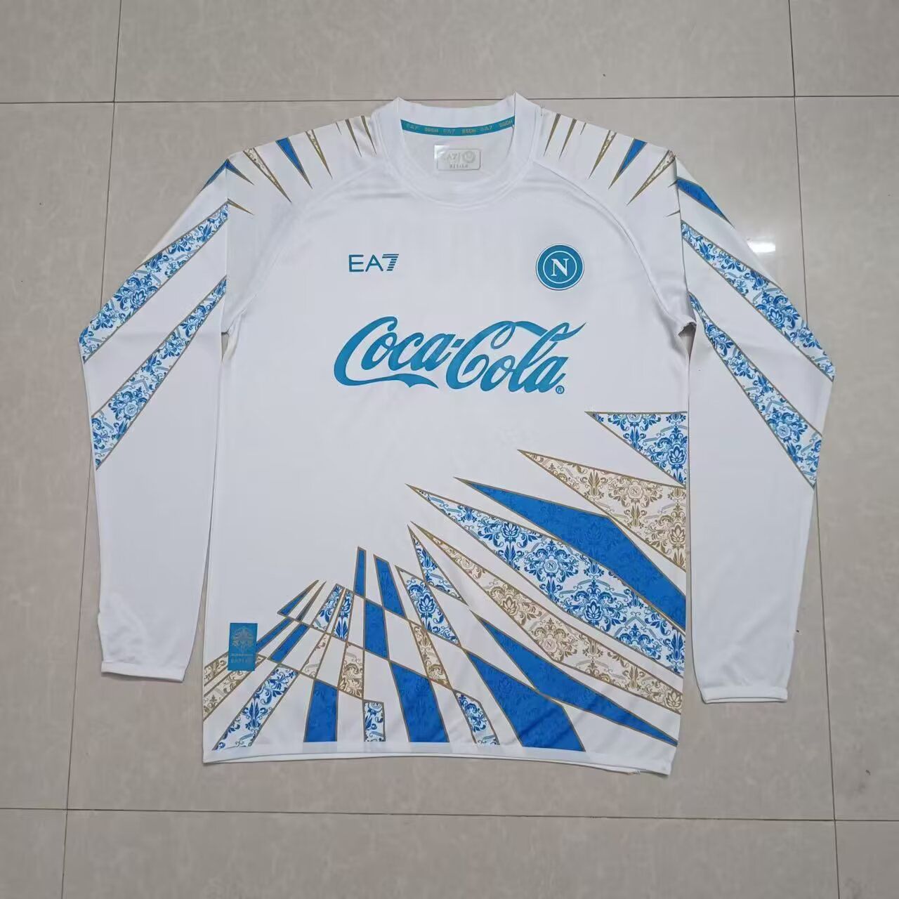 2025/2026 Napoli Long Sleeves Pre Match Training Football Jersey AAA fan-grade