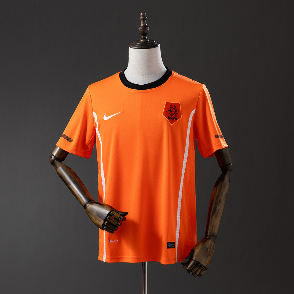 Maillot rétro 2010 Pays-Bas Équipe Nationale Domicile AAA qualité fan