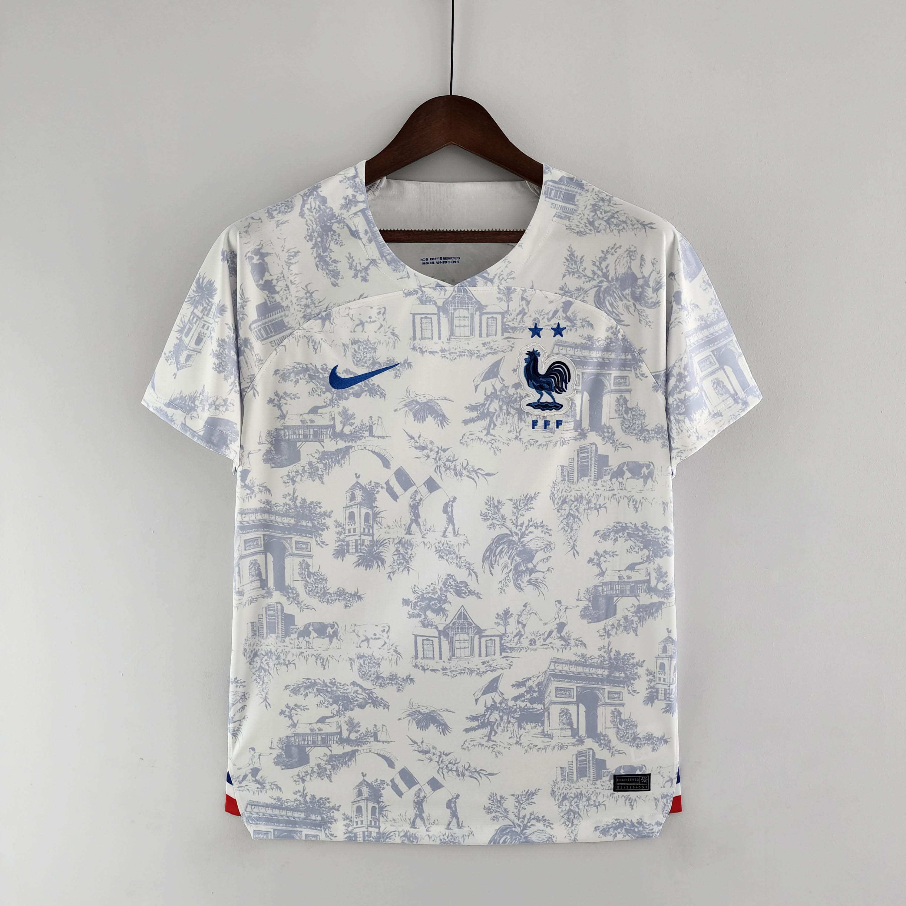 2022 FIFA World Cup France Away Football Shirt White — main view
