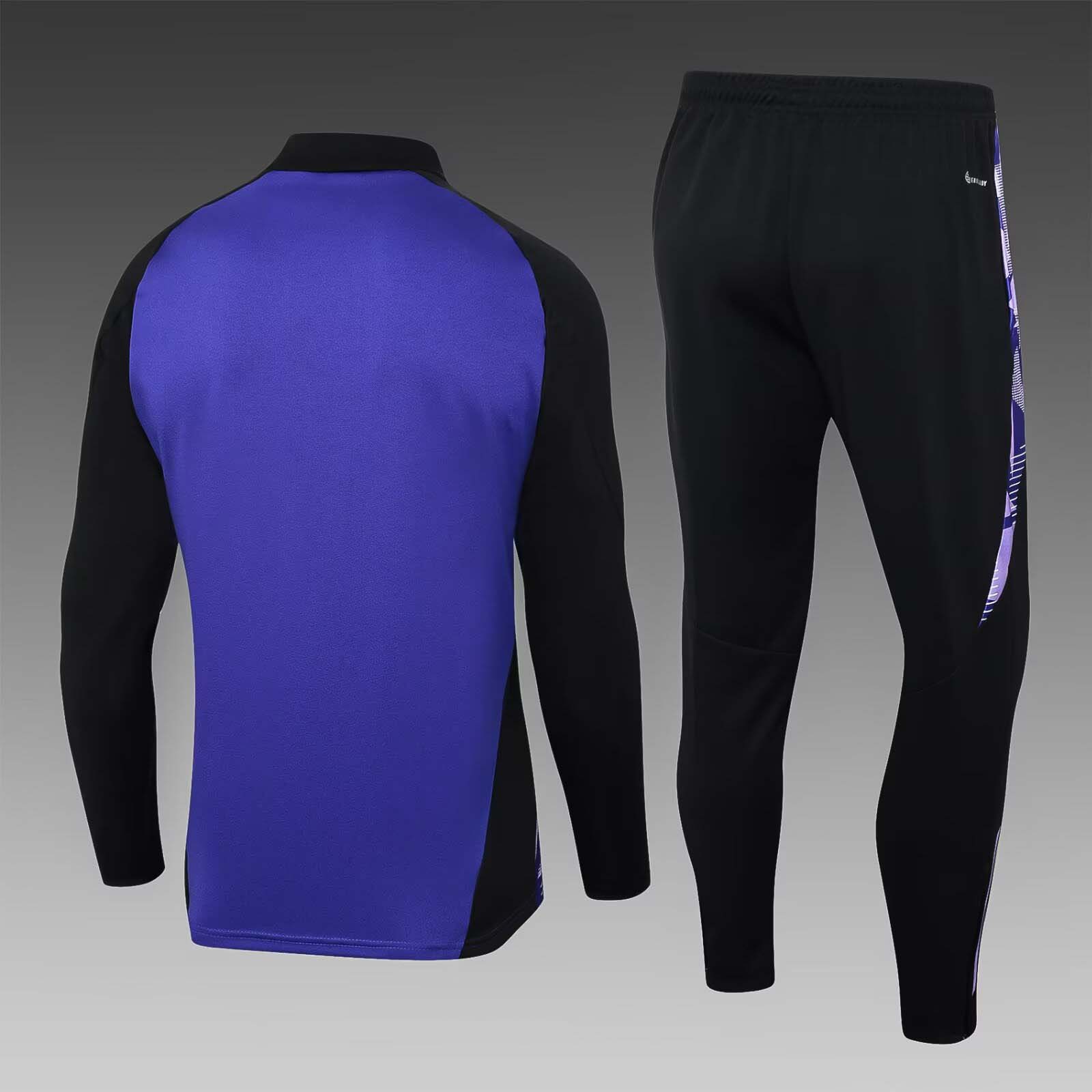 2024 Germany Half-Pull Training Suit Purple Jersey Set — view 2