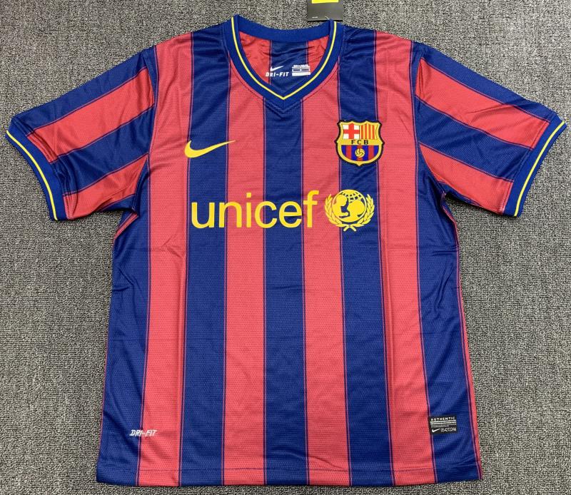 2009/2010 Maillot de Football Domicile Rétro Barcelona Qualité Thaï