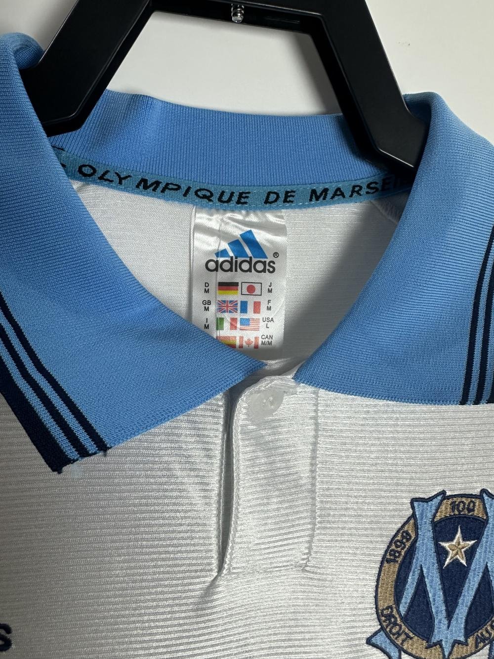 1998-1999 Retro Olympique de Marseille Camisa Principal Futebol Qualidade Tailandesa — view 3