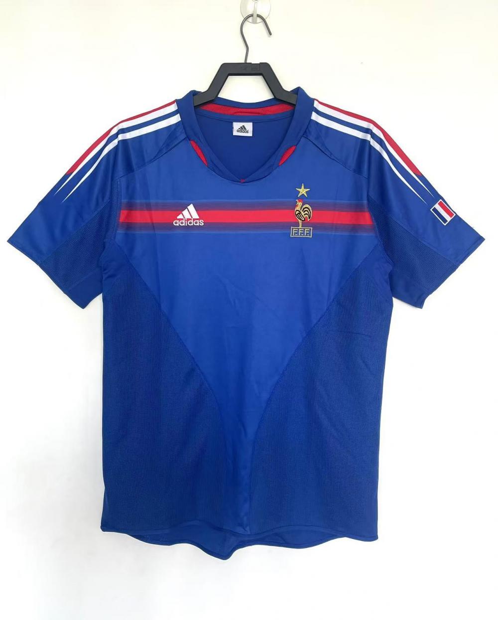 2004 Retro France Home Football Shirt AAA fan-grade — main view