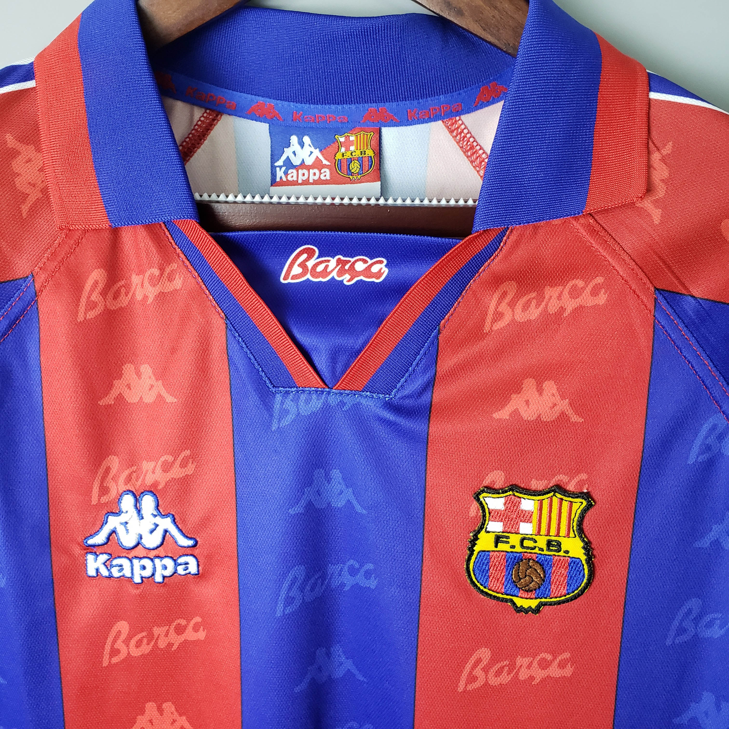 1996/1997 Retro Barcelona Football Shirt Home AAA fan-grade — view 3