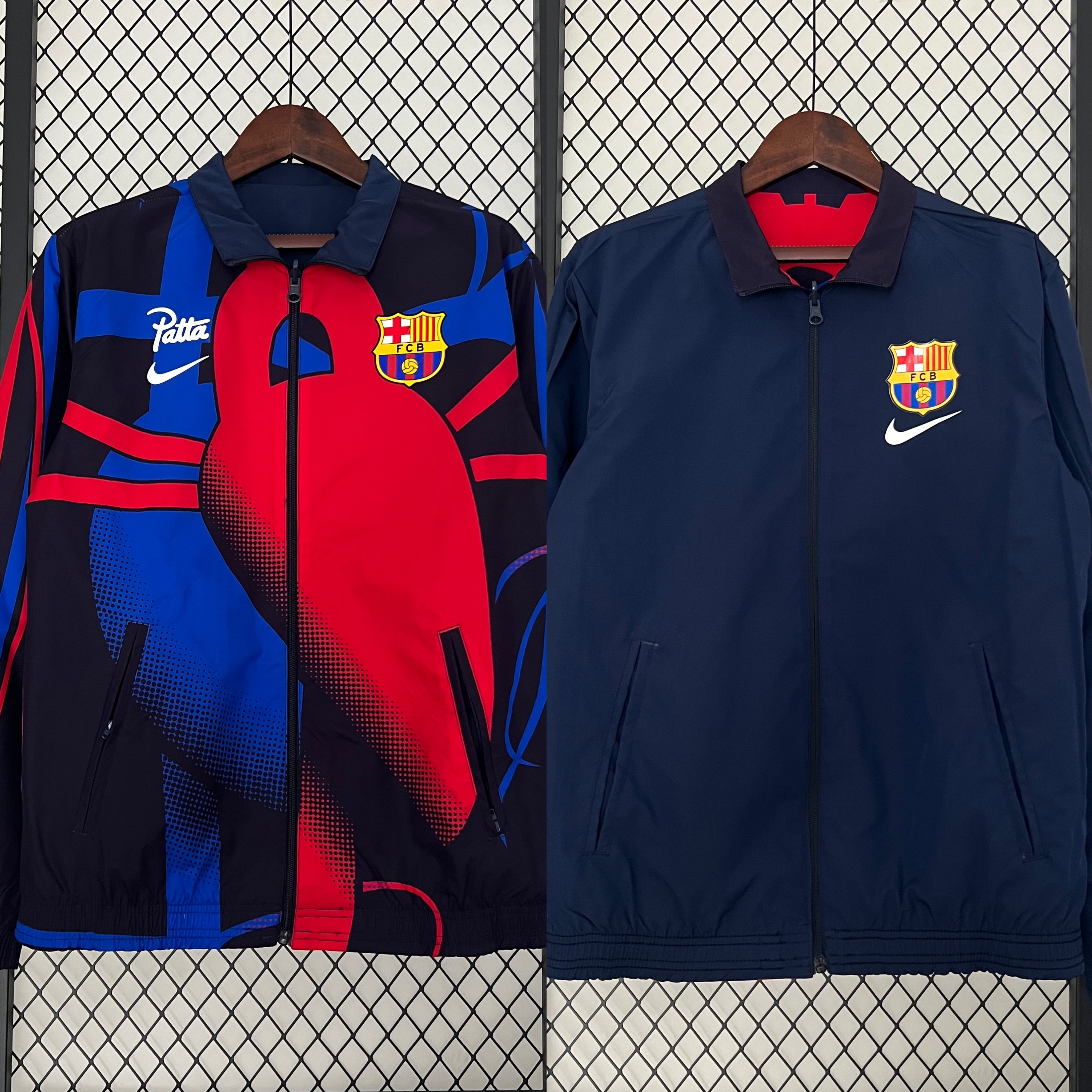 2025/2026 Barcelona Reversible Windbreaker Soccer Jersey AAA fan-grade 05