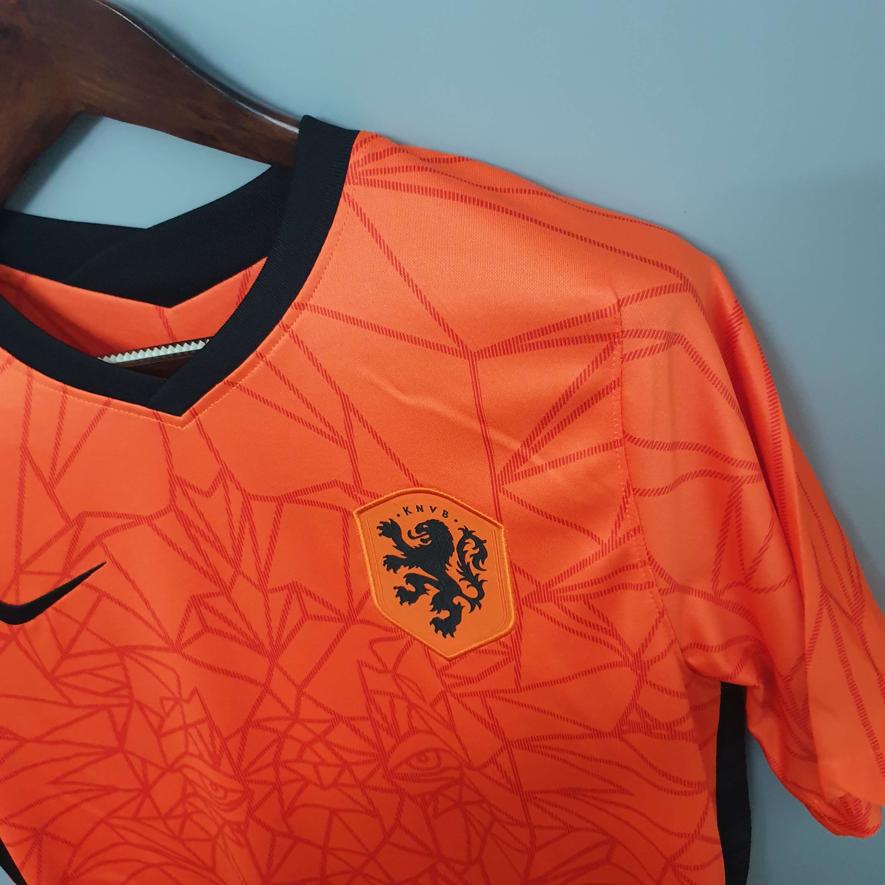 Soccer Shirt Netherlands 2020 Red Home — view 4