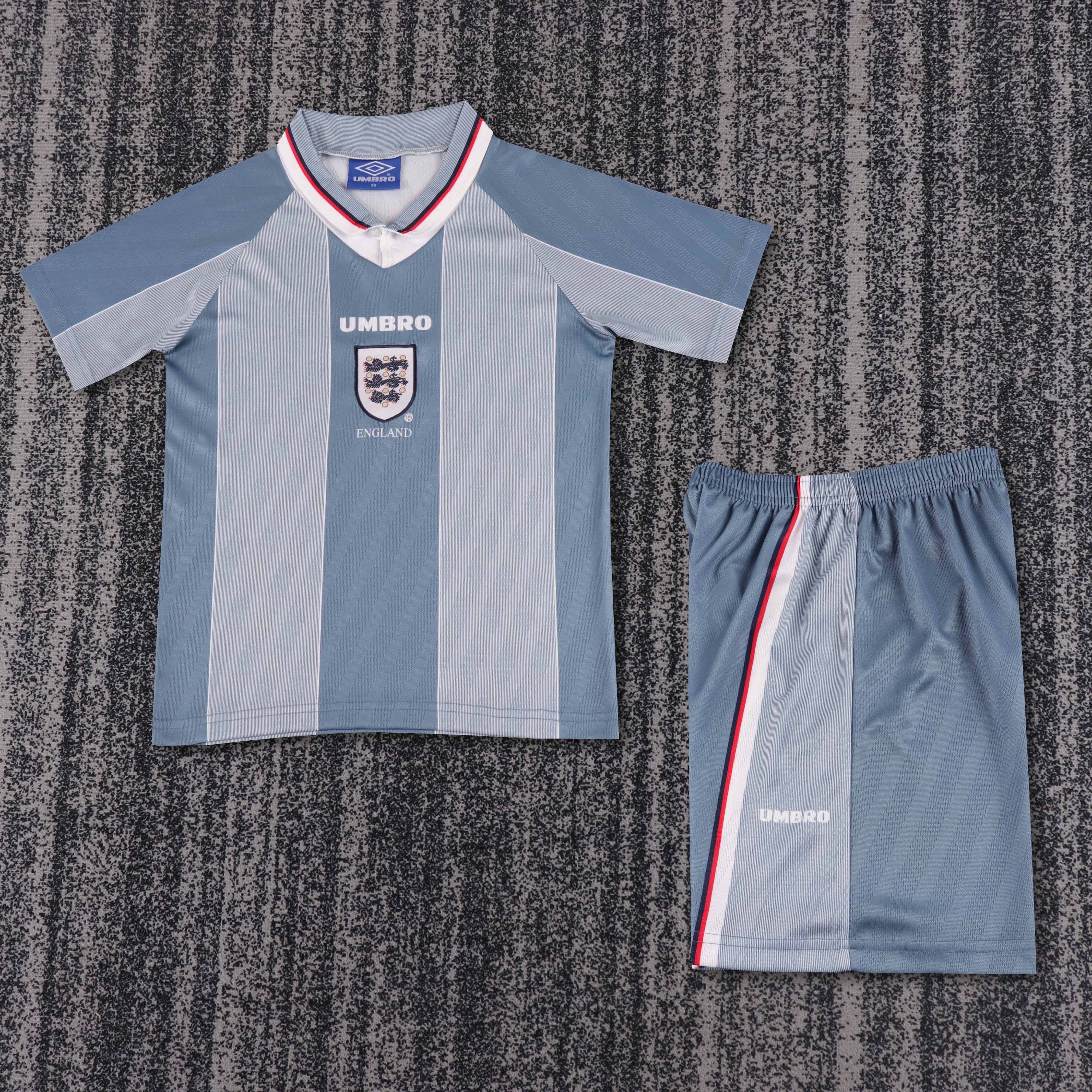 1996 Retro England Away Football Shirt AAA fan-grade Kids Size