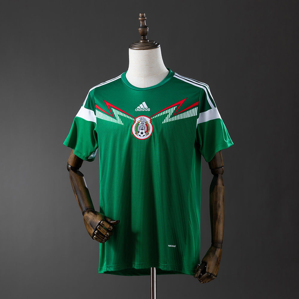 Maillot de foot domicile Mexique 2014 Rétro AAA qualité fan