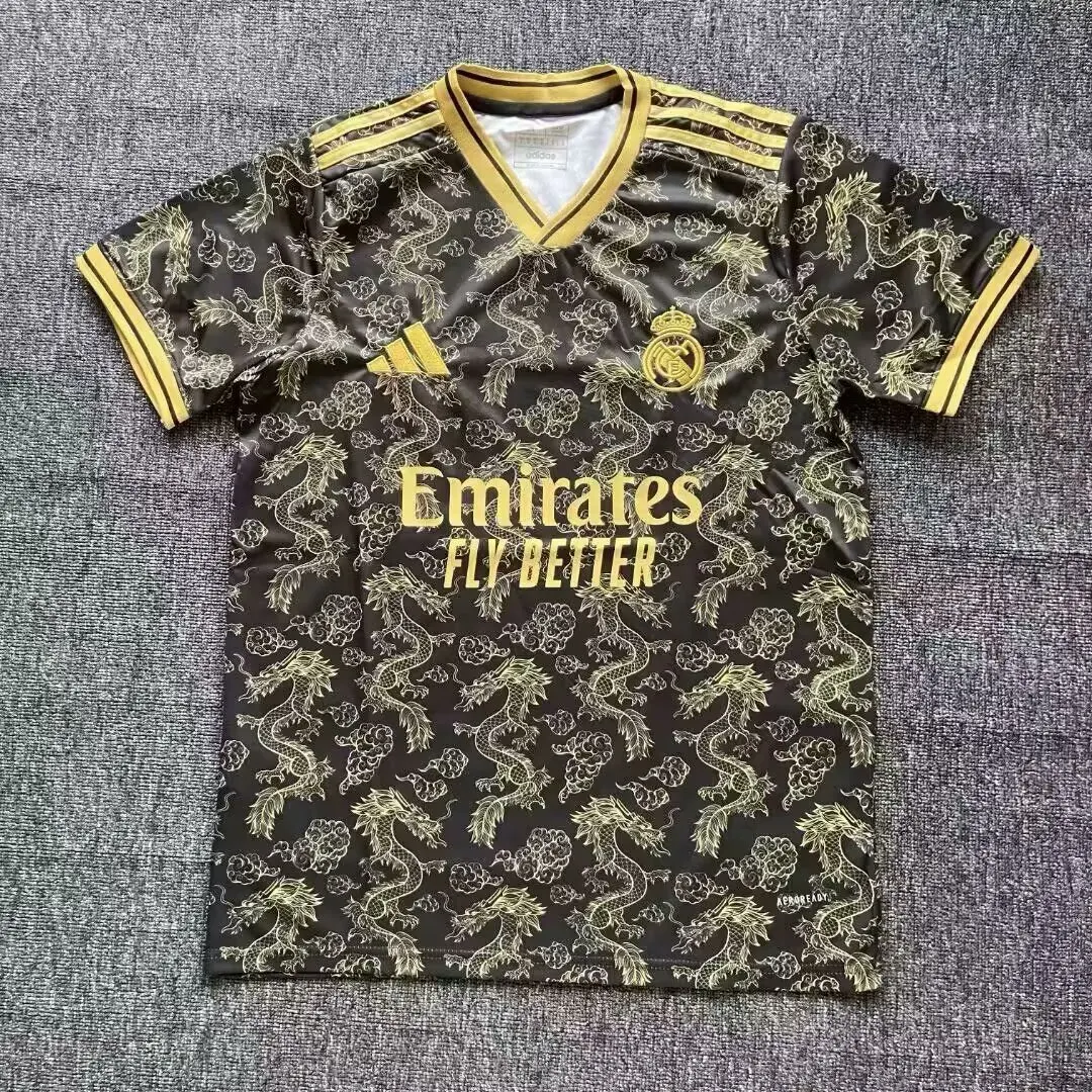 2025/2026 Real Madrid Dragon Picture Training clothes Football Shirt AAA fan-grade