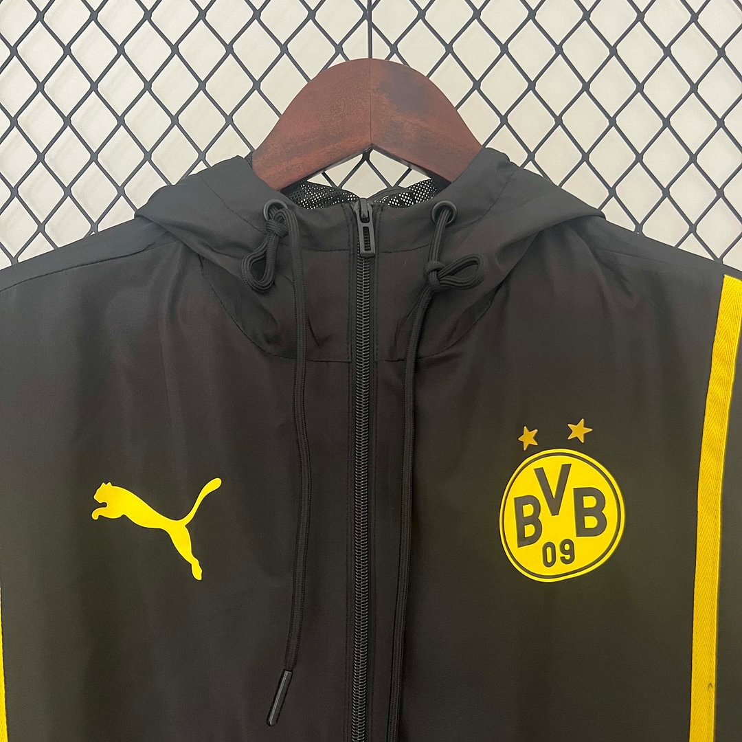 2024/2025 Dortmund Windbreaker Black Football Shirt AAA fan-grade Set — view 3