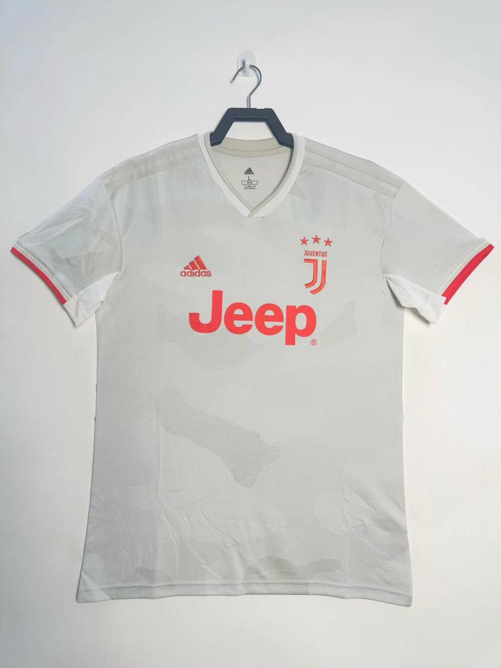 Camisa de Futebol Visitante Juventus Retrô 2019/2020 H Qualidade Tailandesa