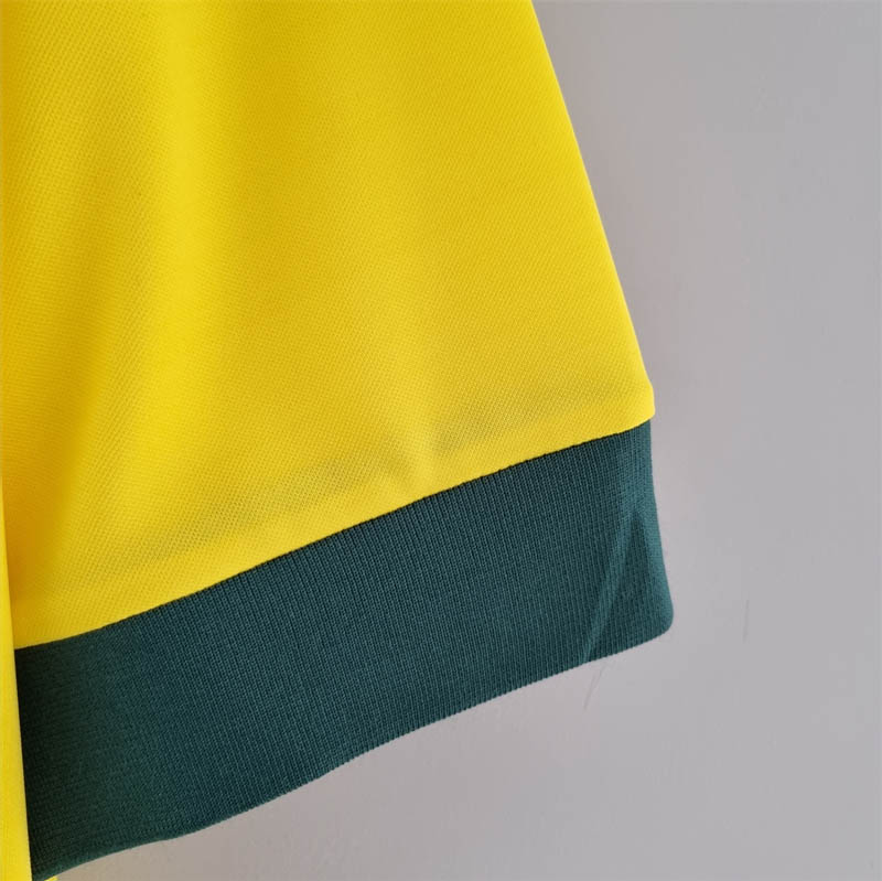1970 Retro Brazil Home Soccer Jersey — view 7