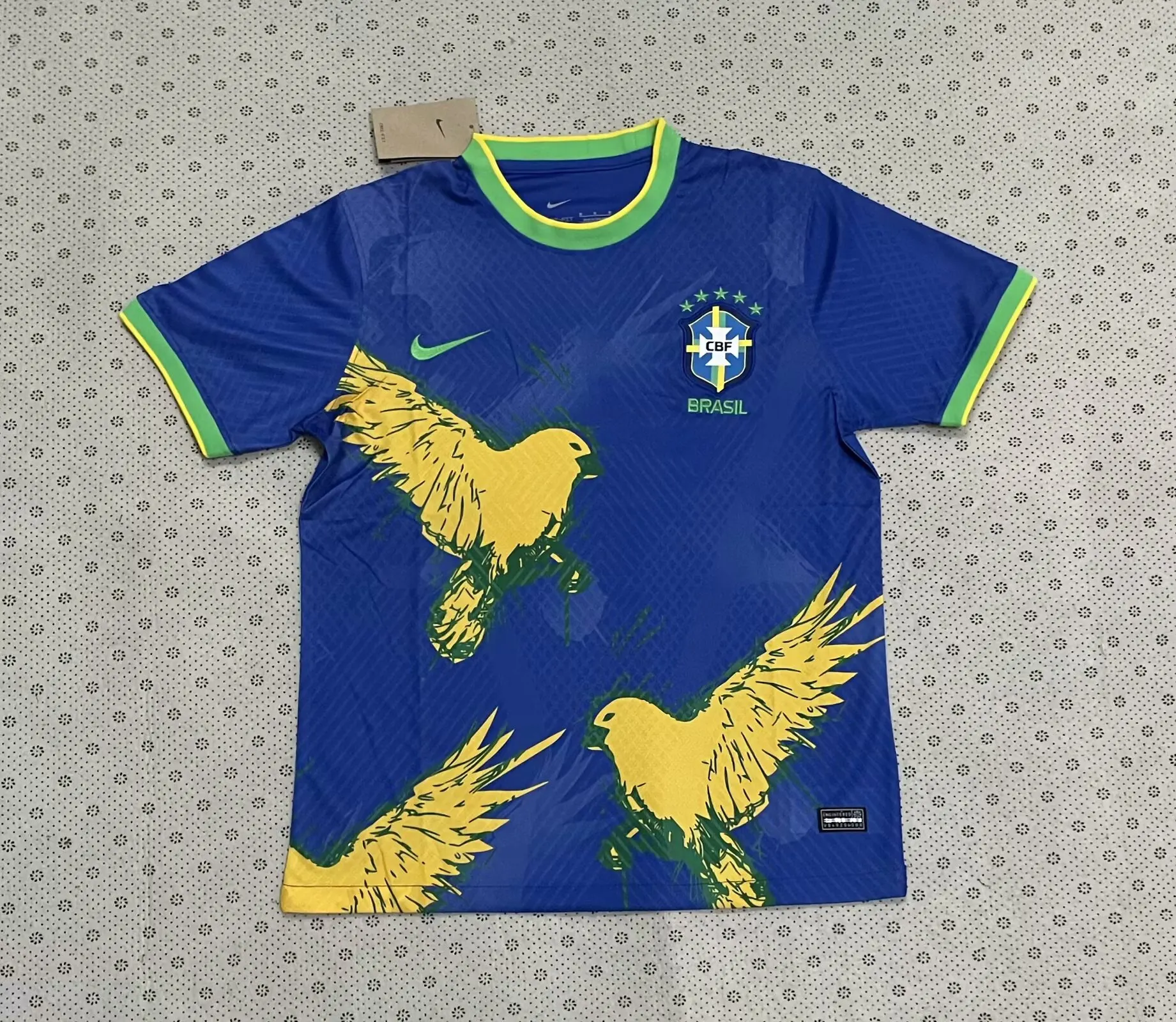 2025/2026 Brazil Sacred bird Blue Football Jersey AAA fan-grade