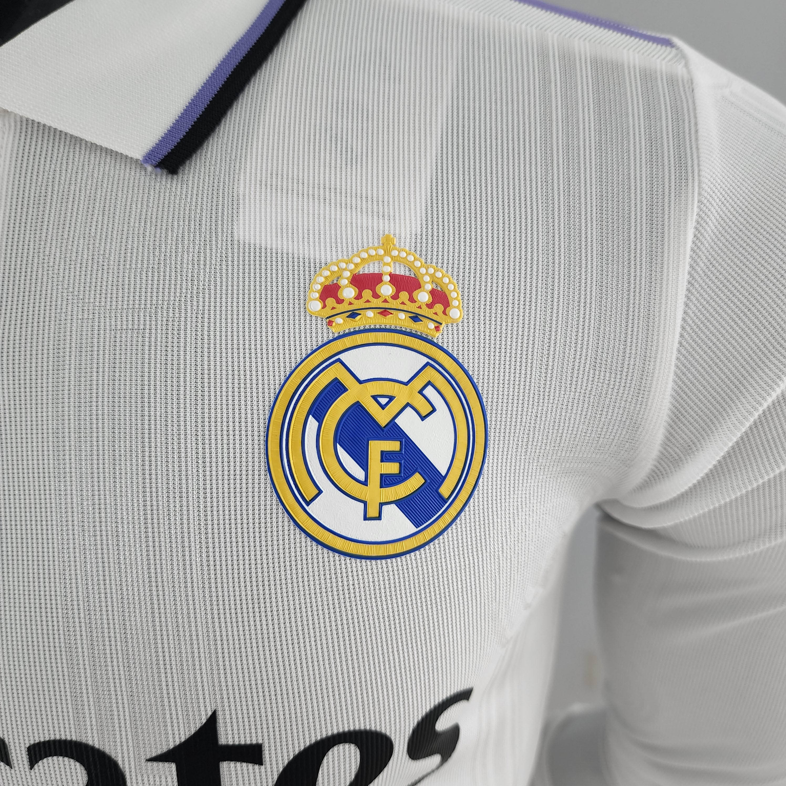 2022/2023 Long Sleeve Player Version Real Madrid Home AAA fan-grade — view 5